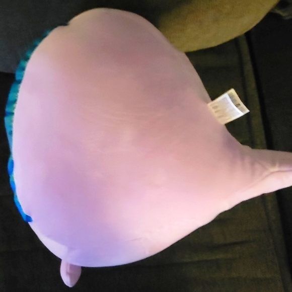 MONICA THE PURPLE AXOLOTL 14" SQUISHMALLOW PURPLE W RAINBOW BELLY MINT CONDITION - Picture 6 of 8